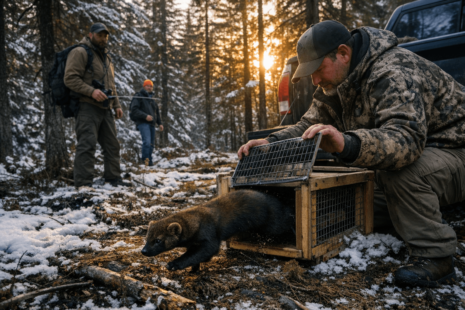 Idaho Fish and Game Releases 11 Fishers Into Coeur d'Alene Mountains