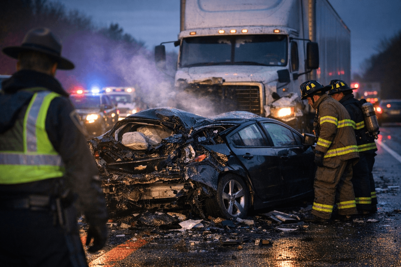 Lempster Man Killed After Tractor-Trailer Rear-Ends Stopped Car on I-95