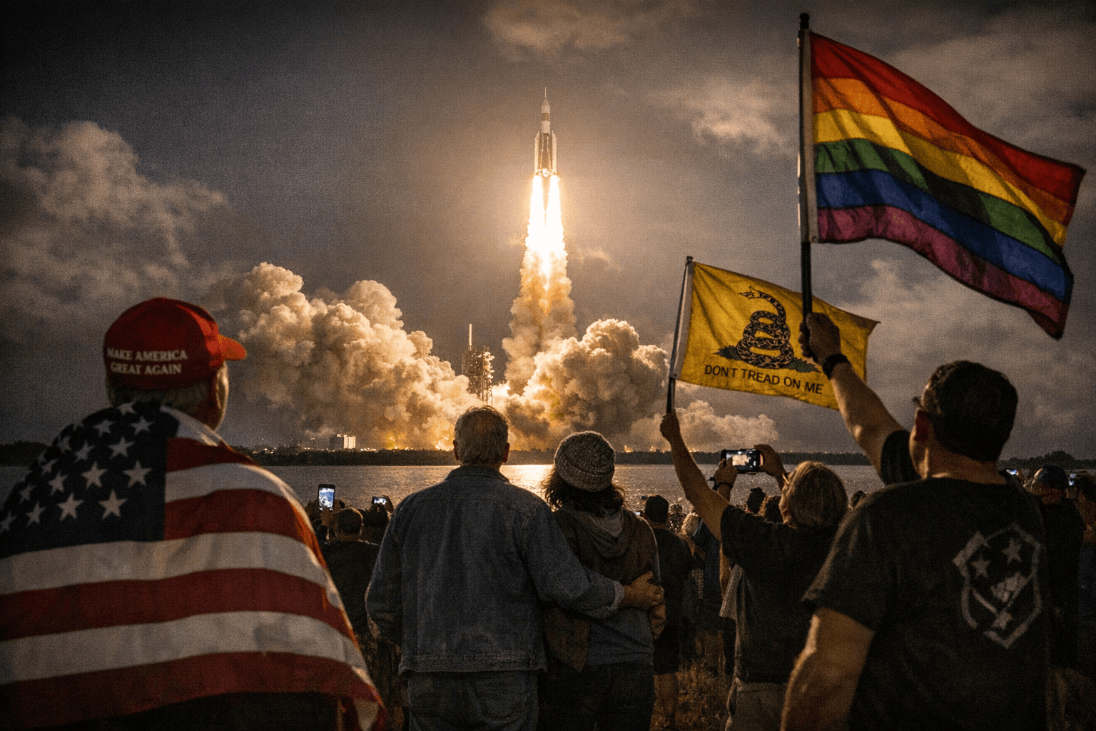 The Awe of a Moon Launch in an Age of Trump, Turmoil and Tribal Divisions