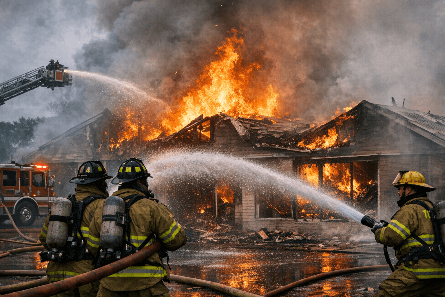 Fire Crews Battle Blaze at Perry County United Way Building