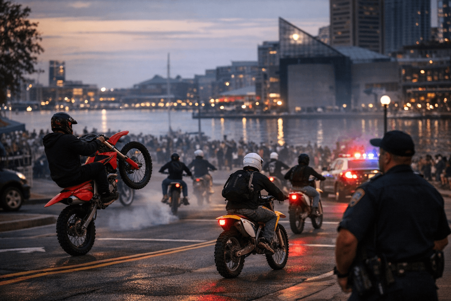 Dirt Bikes Swarm Inner Harbor, Residents Demand Stronger Police Response