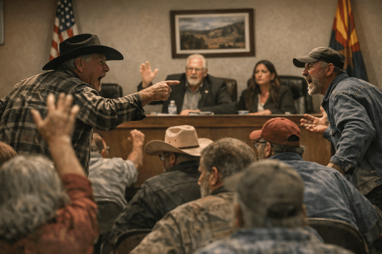 Apache County Board Meeting Turns Hostile as Wind Project Debate Erupts