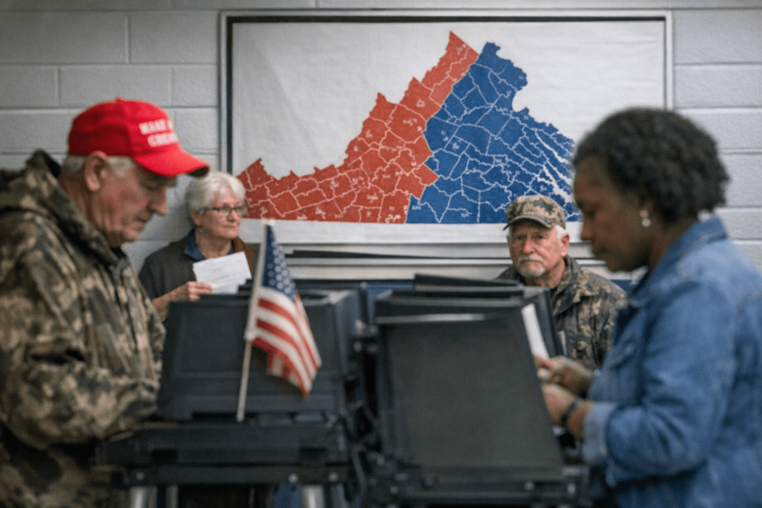 Virginia Voters Narrowly Back Democratic Map Advantage, But Opponents More Motivated