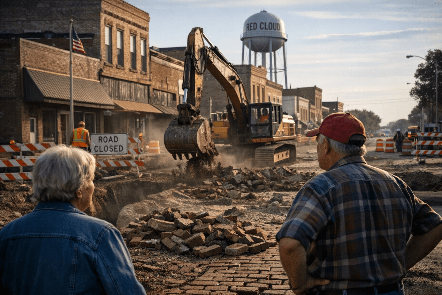 Red Cloud Residents Raise Concerns Over Downtown Highway Construction Impacts