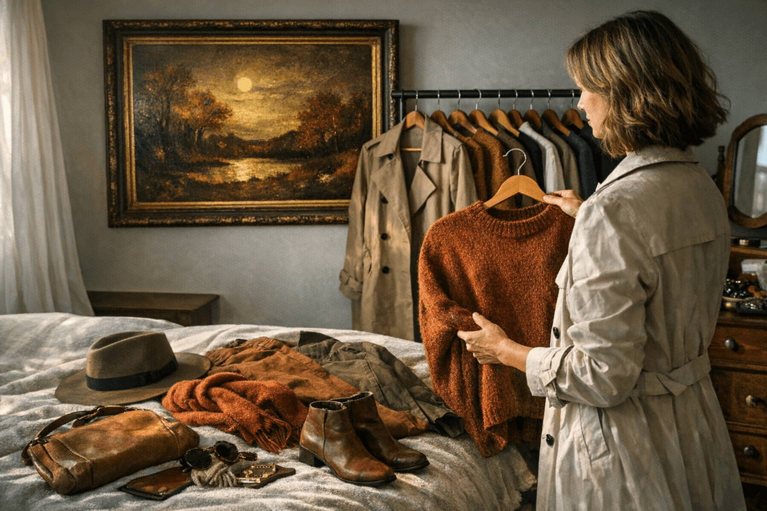 How One Autumn Painting Inspired a Complete, Wearable Capsule Wardrobe