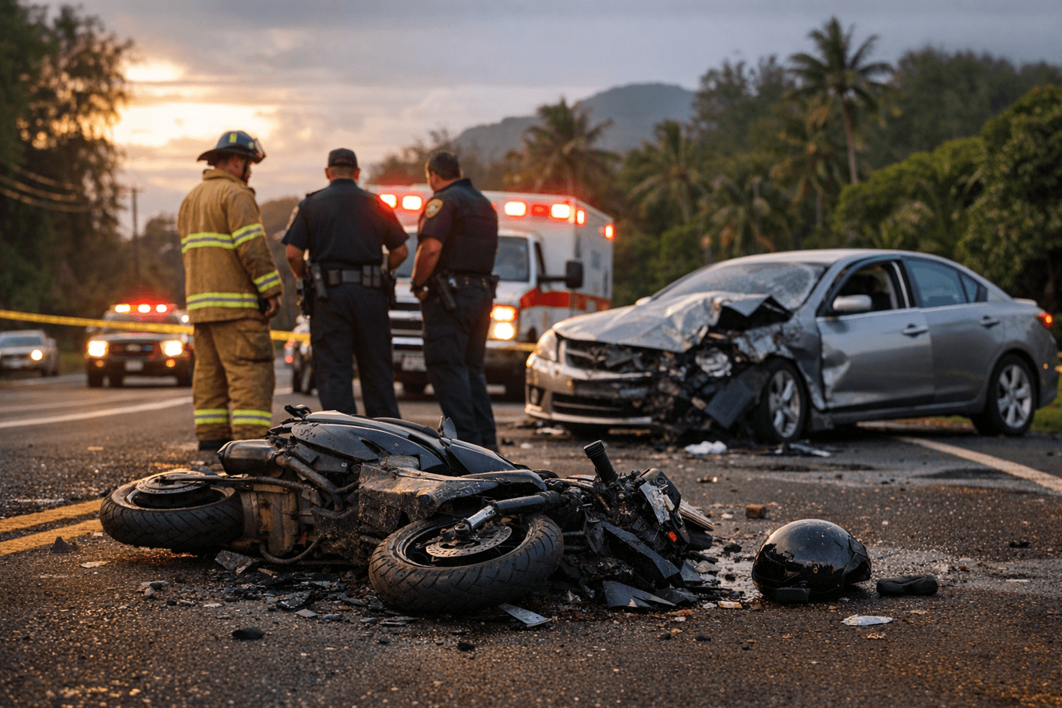 Kapaa Man Dies in Moped, Sedan Collision on Kūhiō Highway