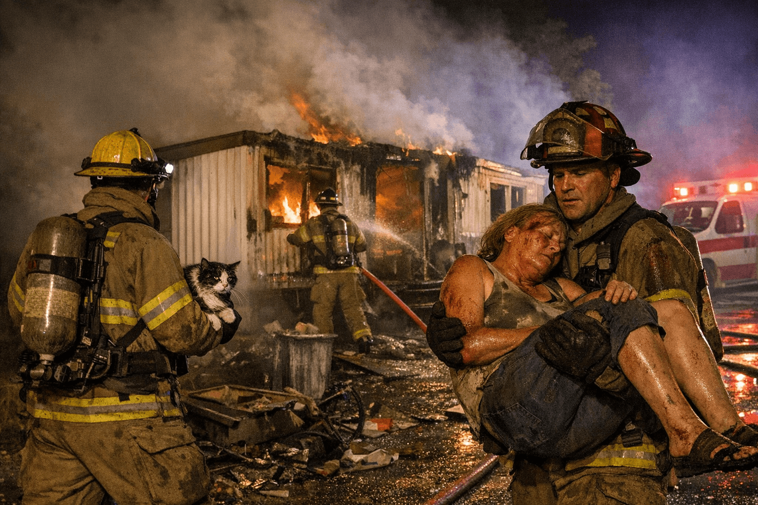 West Eugene Mobile Home Fire Injures Two, Prompts Smoke Detector Warning