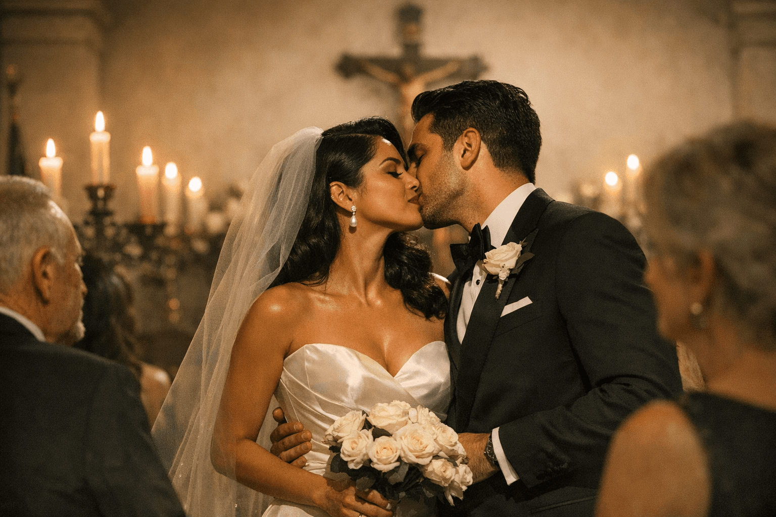 Veronica Rodriguez Marries Seth Daryoushfar in Old Hollywood Bridal Style