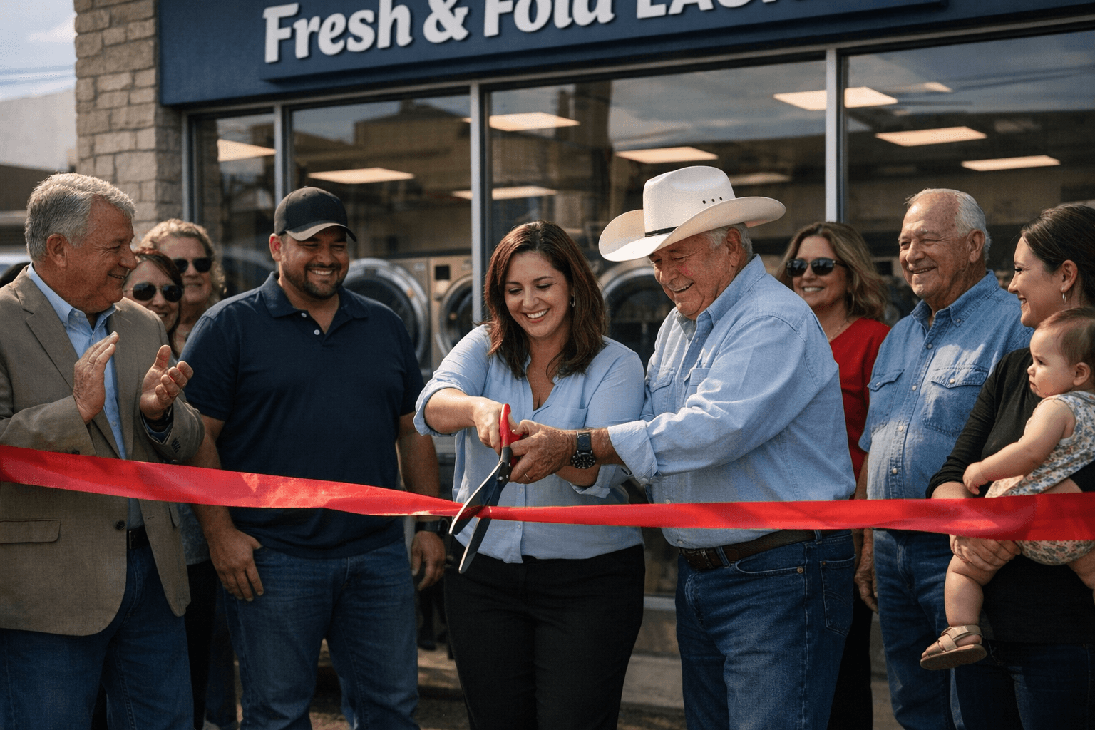 Fresh & Fold Laundry Opens Downtown Del Rio With Chamber Ribbon Cutting