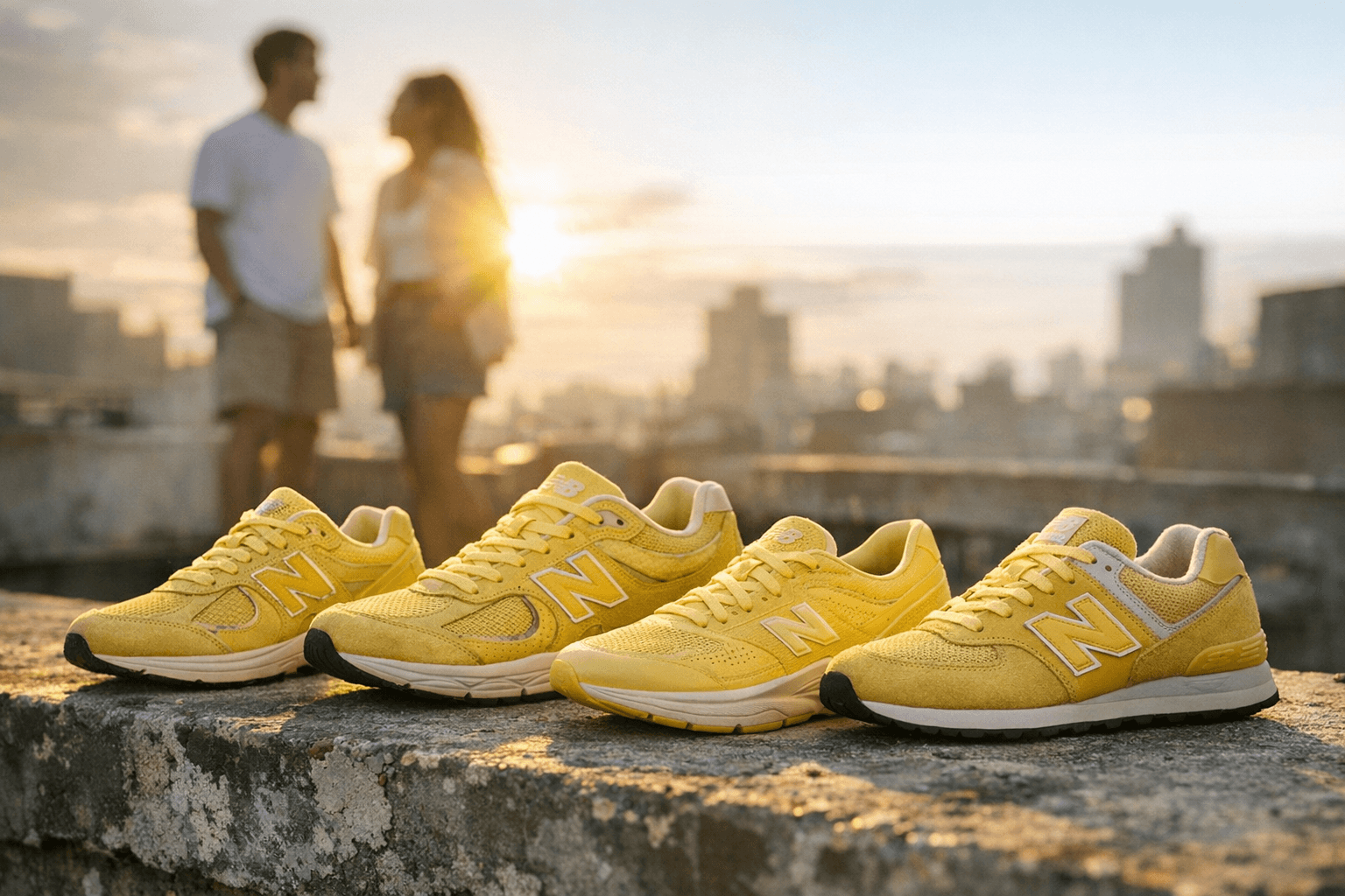 New Balance "Warm Skies" Pack Brings Canary Yellow to Four Spring Silhouettes