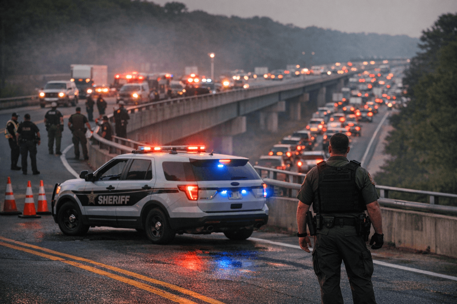 Forsyth County Sheriff Closes Browns Bridge Over GA 400 After Incident
