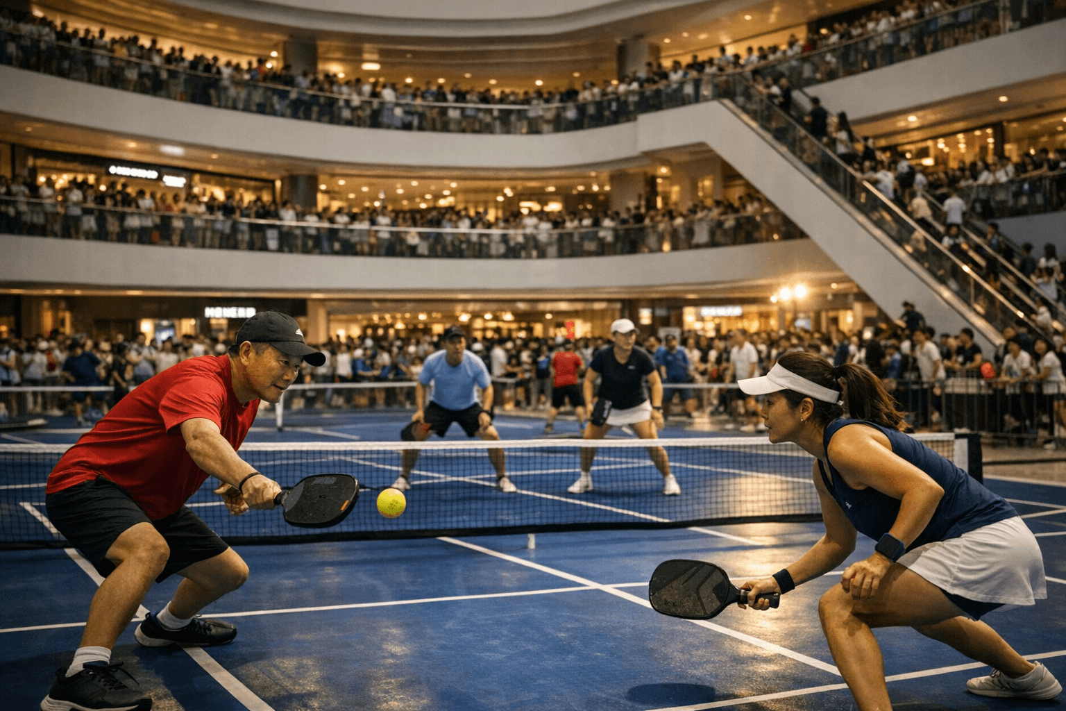 Hong Kong Mall Hosts Record Pickleball Tournament With 1,000 Players