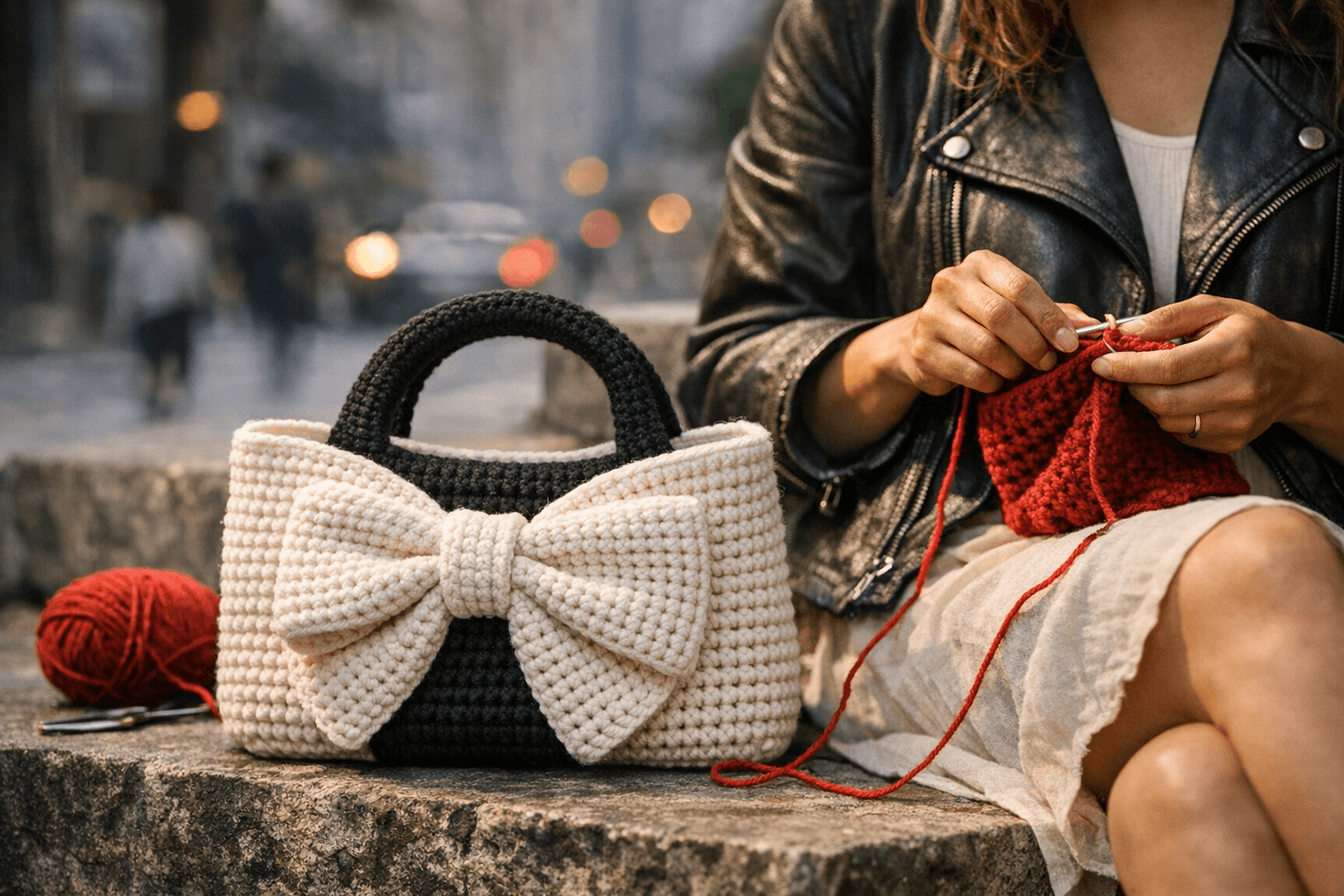 Free Crochet Bow Bag Pattern Blends Fashion Style With Practical Construction