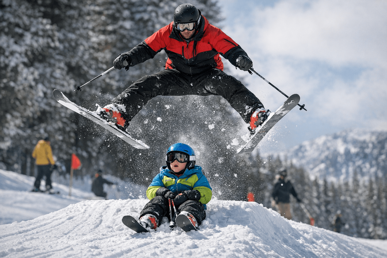 Skier Narrowly Avoids Child Mid-Air, Stunning Video Draws Millions of Views
