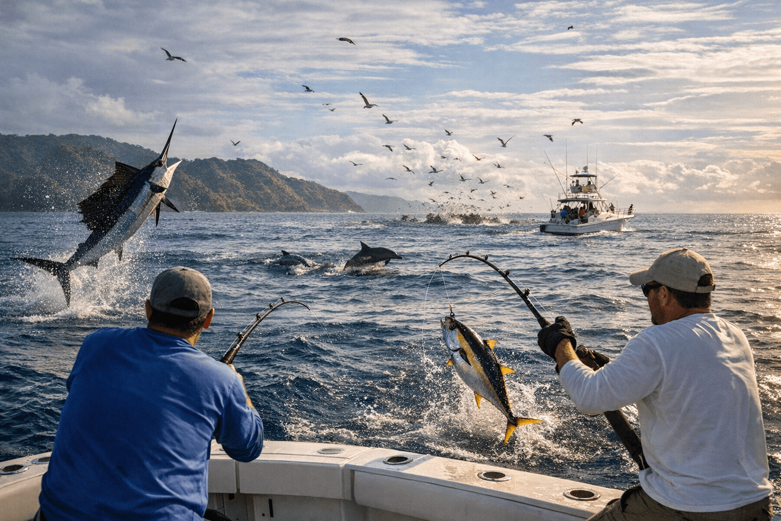 Costa Rica's Central Pacific Delivers Sailfish, Tuna and Mahi in Early April