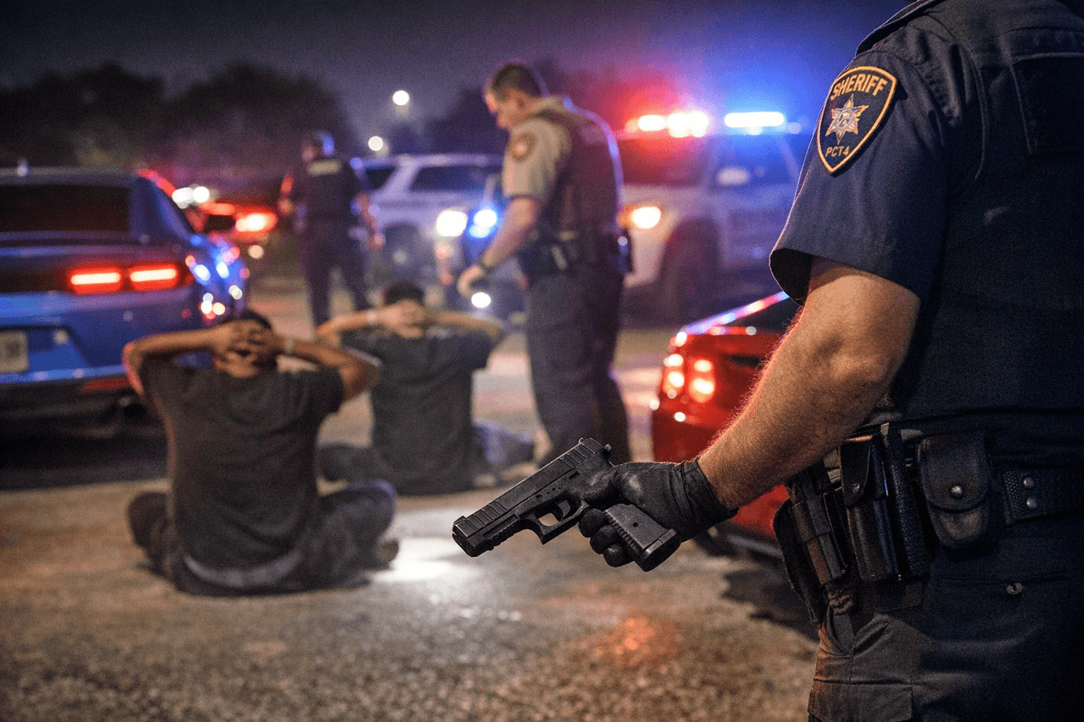 Harris County Deputies Shut Down Illegal Street Racing, Recover Firearm