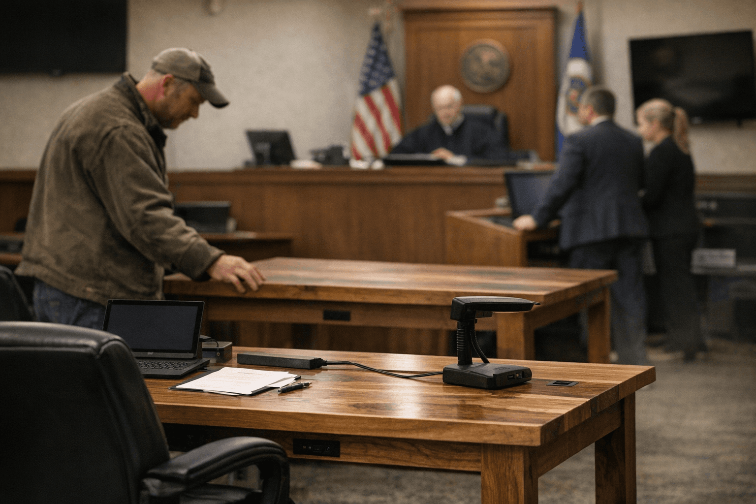 Lake County Courthouse Gets Locally Crafted Tables Built for Modern Courtrooms