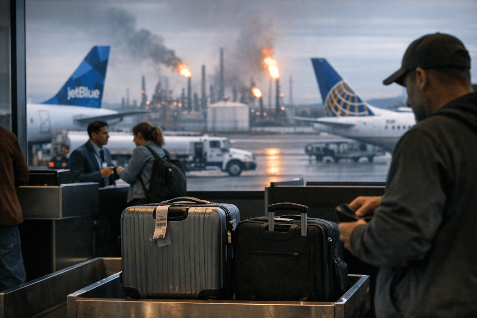 JetBlue and United Raise Checked Bag Fees Up to $10 Amid Rising Fuel Costs