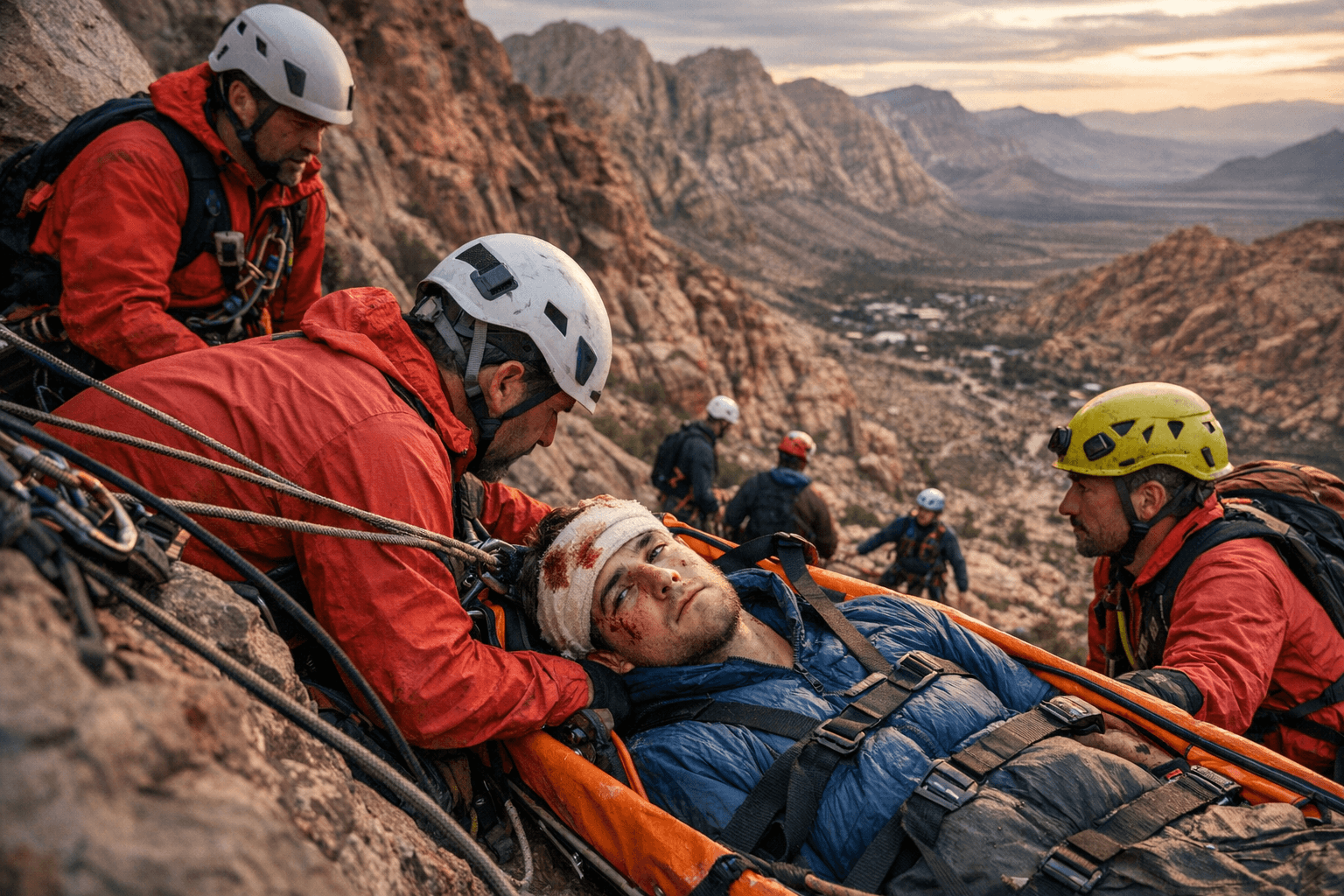 International Climber Survives Skull Fracture After Red Rock Canyon Fall