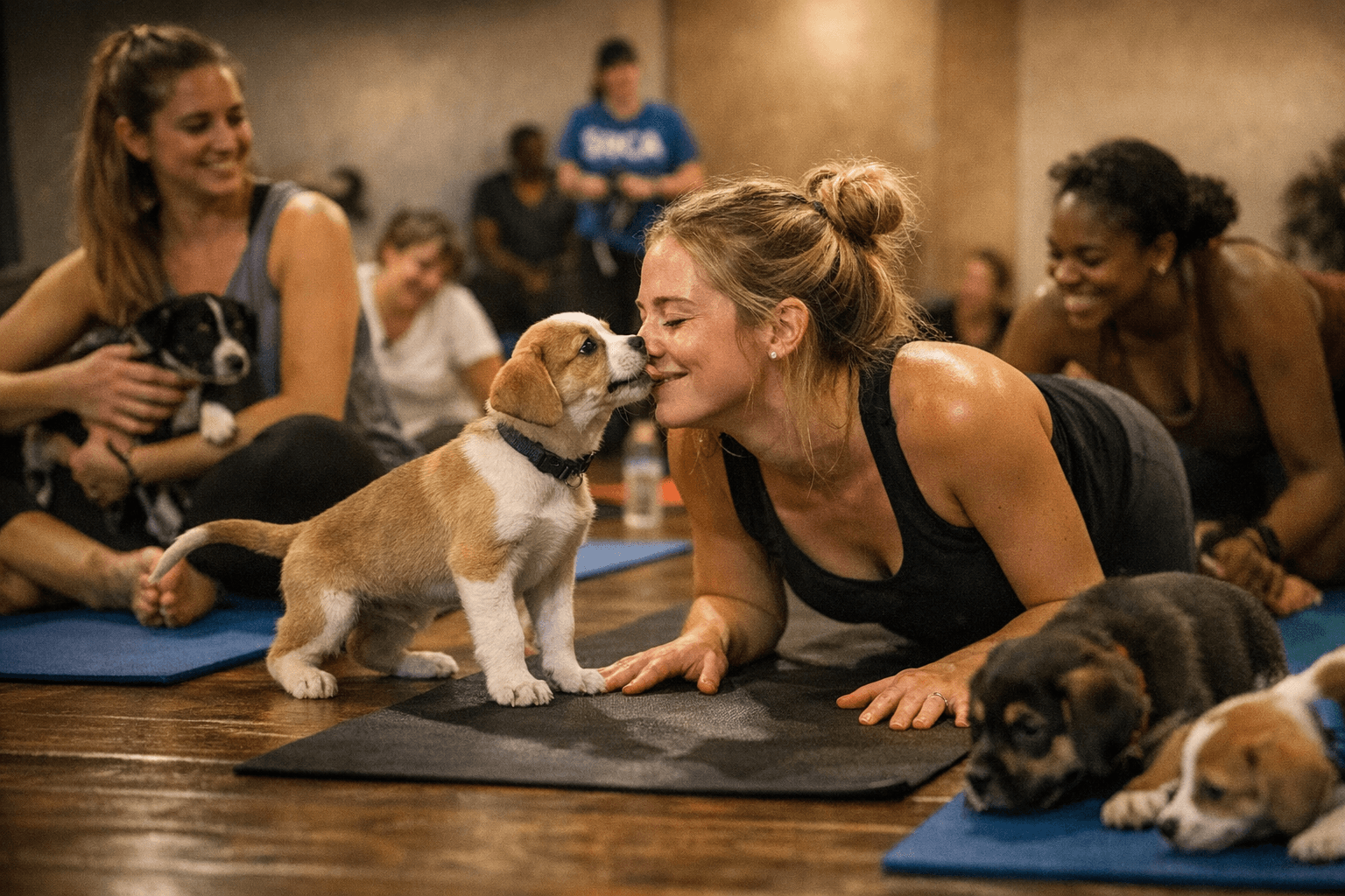Pennsylvania SPCA Pairs Beginner Yoga With Adoptable Puppies for Danville Fundraiser
