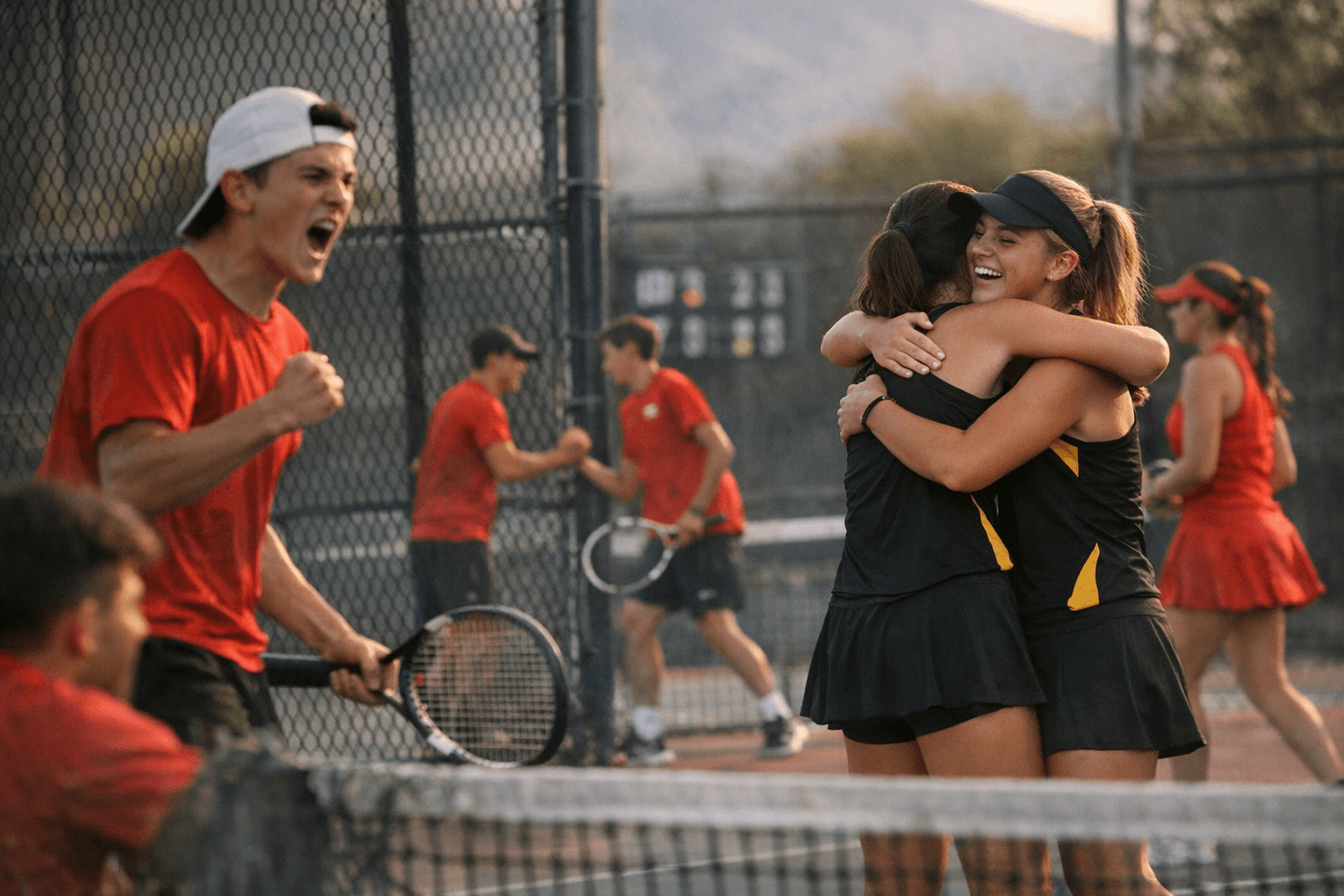 Belen Eagles Split Tennis Dual, Girls Win 6-3, Boys Edge 5-4
