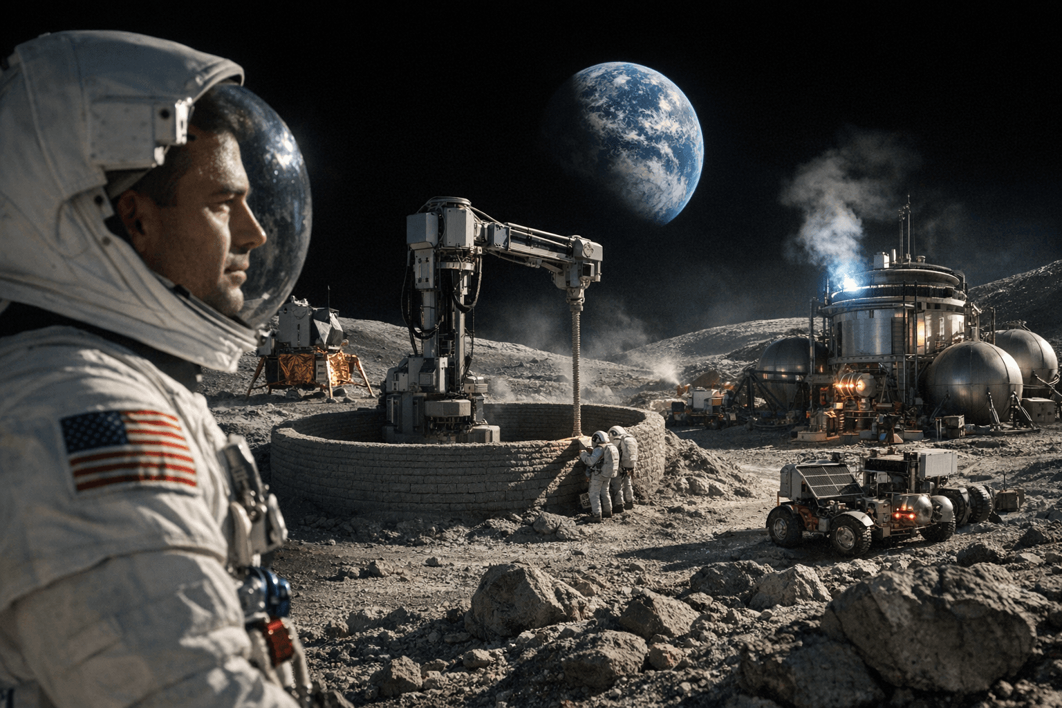 NASA Chief Isaacman Envisions Moon Economy Built on 3D Printing and Helium-3 Mining