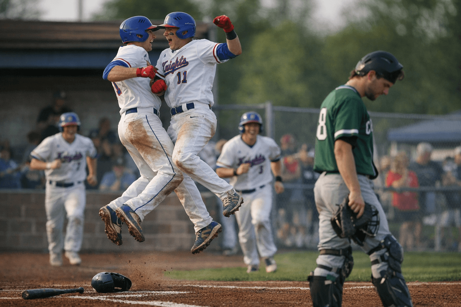 West Holmes Baseball Knights Top Clear Fork 8-4 in Early-Season Home Win