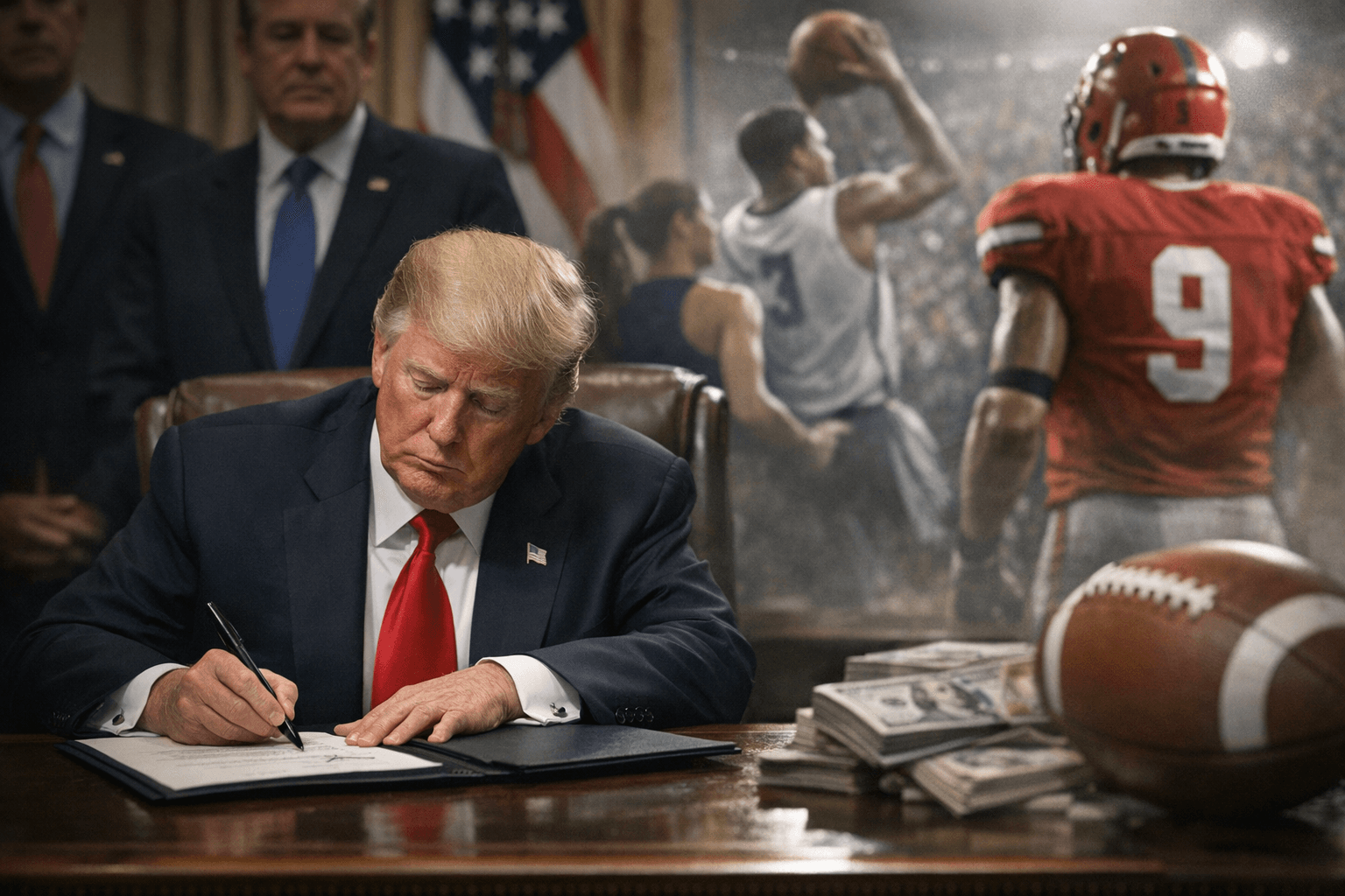 Trump Signs Second Executive Order Targeting College Sports Compensation Rules