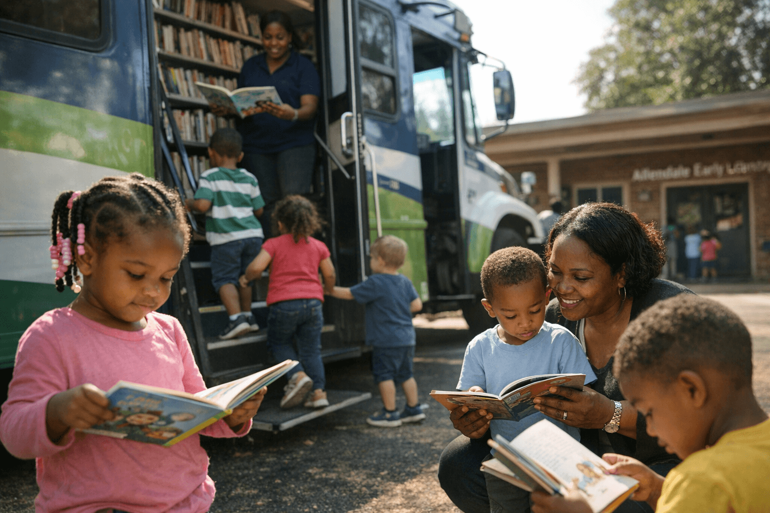 Mobile Library Brings Books, Resources to Allendale Early Learning Center