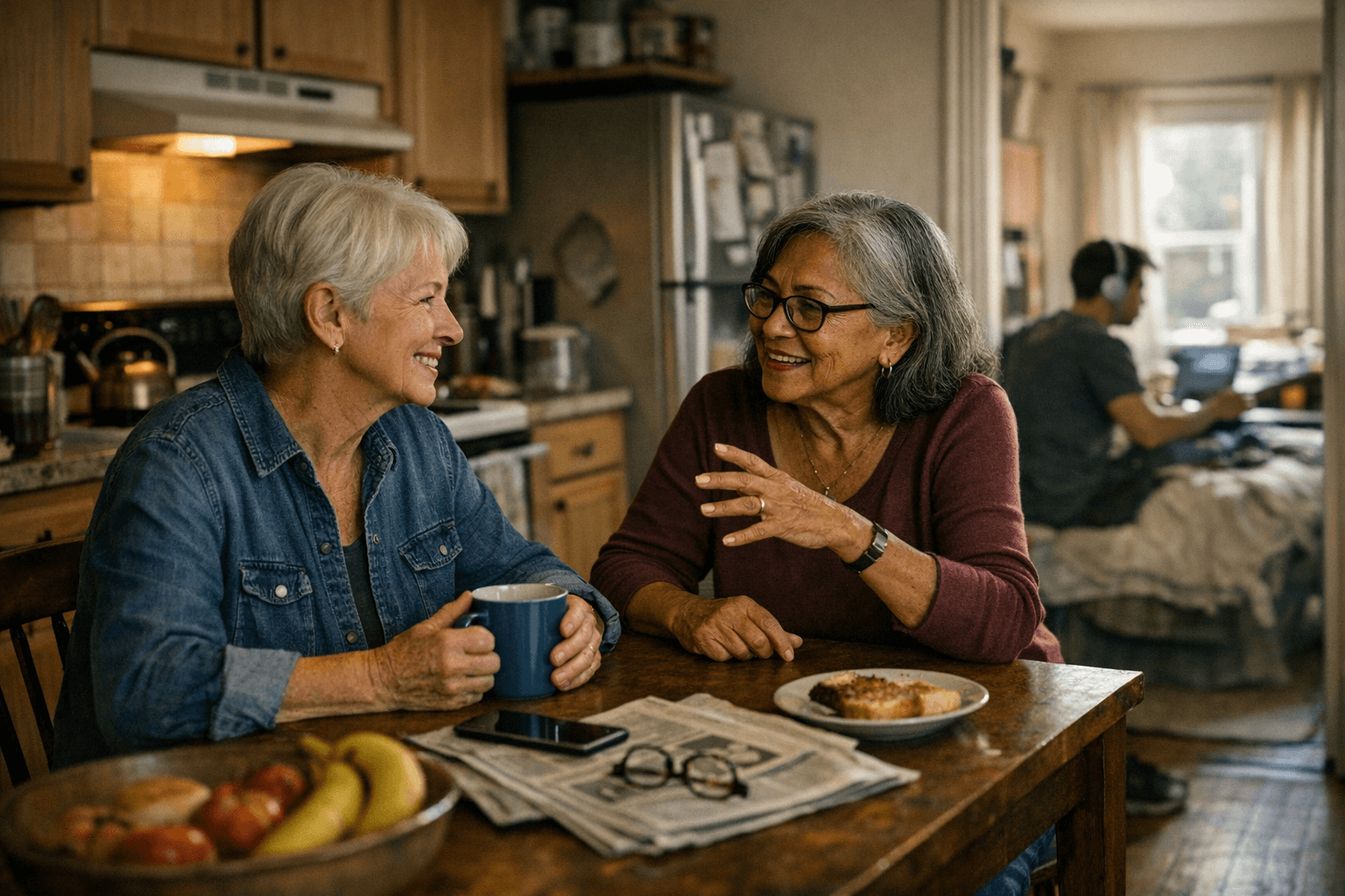 Older Adults Seeking Roommates Triple as Young People Stay Home Longer