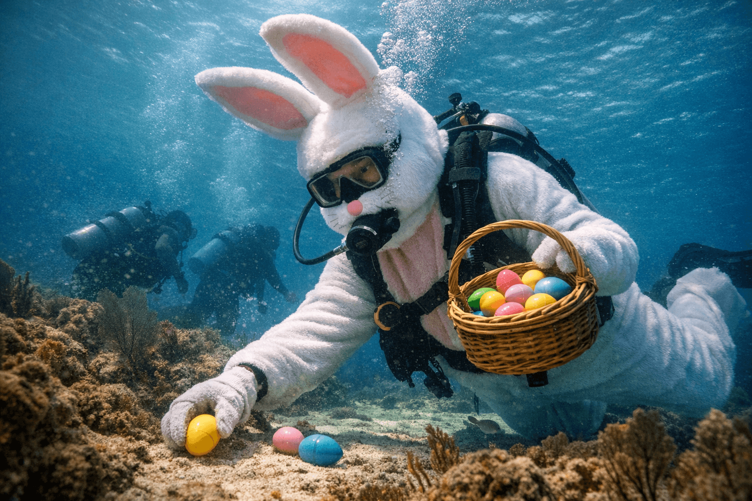Upper Keys Easter Offers Egg Hunts on Land and Underwater April 4