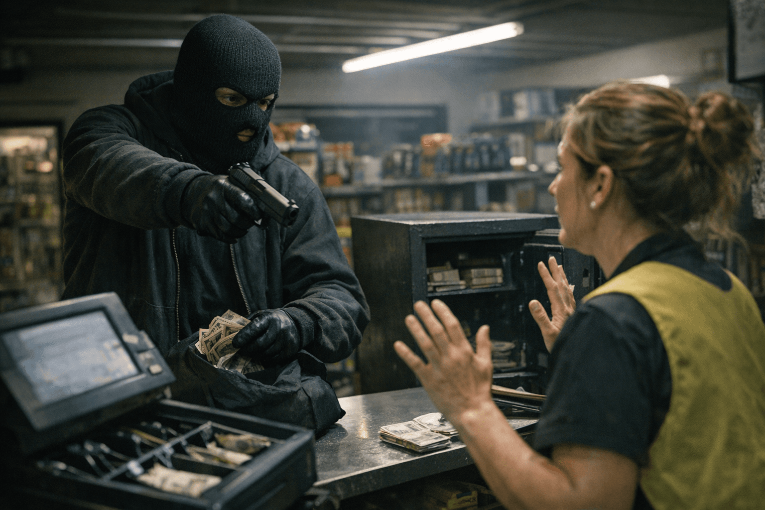 Masked Gunman Robs Dollar General Clerk at Gunpoint in Jacksonboro