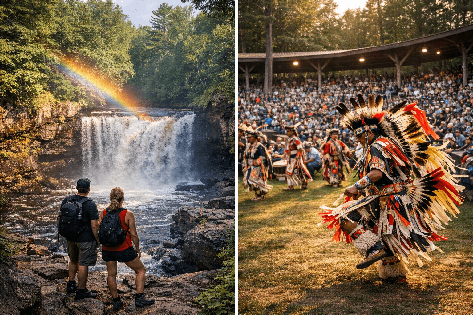 Rainbow Falls and Woodland Bowl Highlight Menominee County's Natural, Cultural Heritage