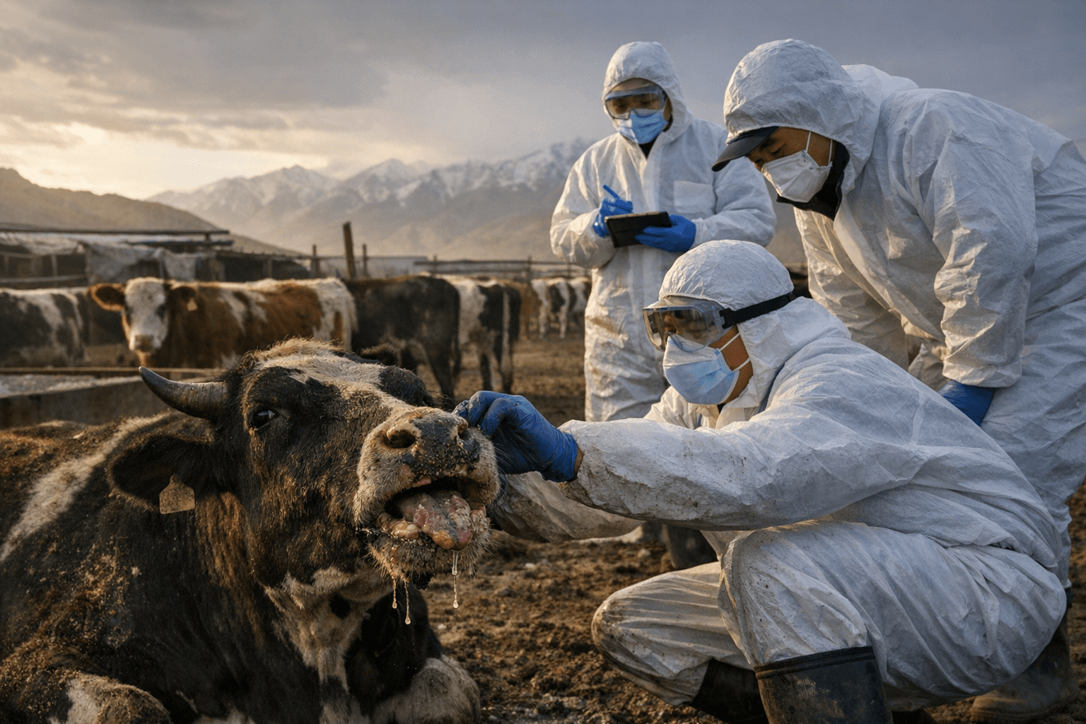 China Confirms Rare African Foot-and-Mouth Strain in Northwestern Herds