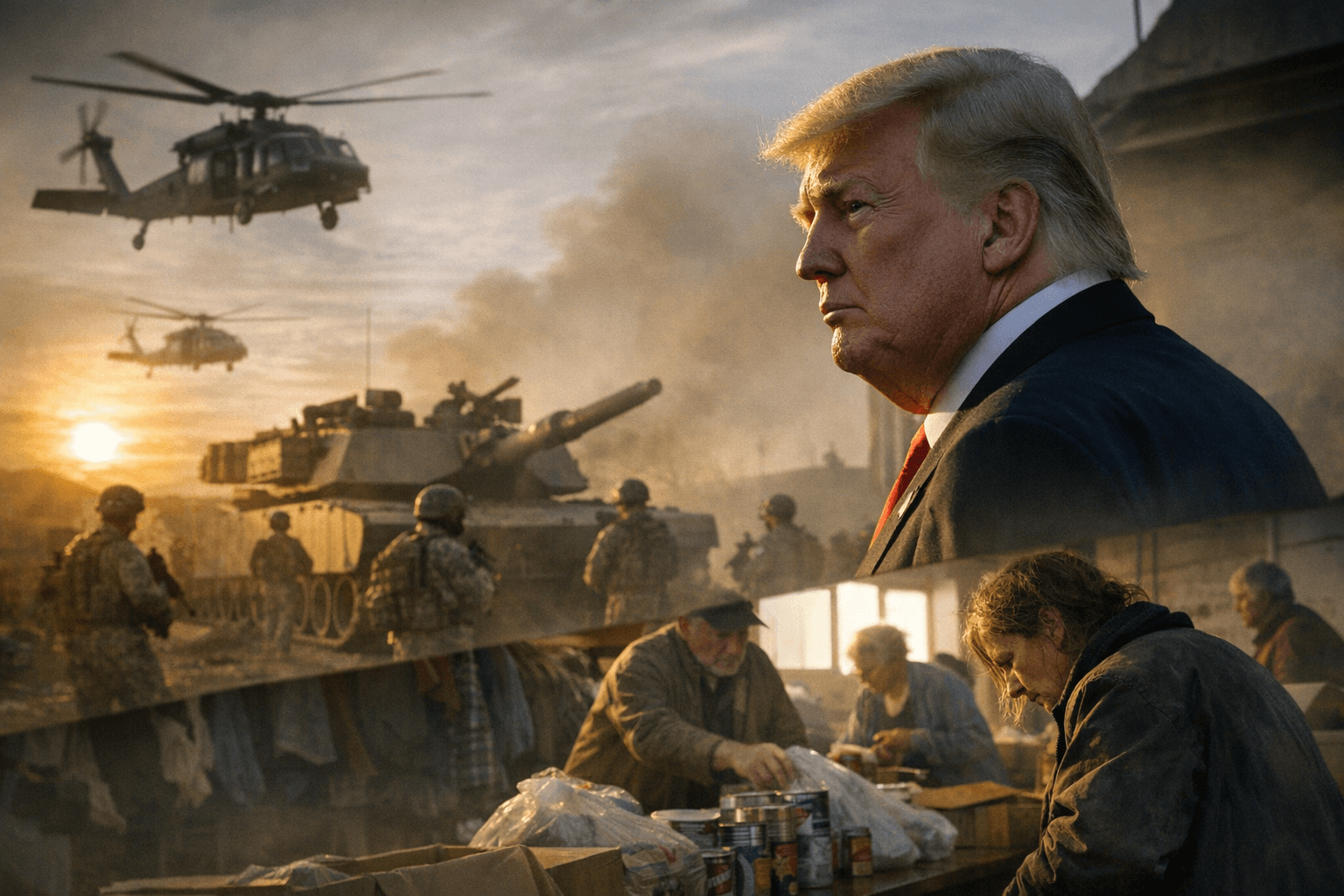 Trump Budget Seeks Massive Military Boost While Cutting Domestic Spending