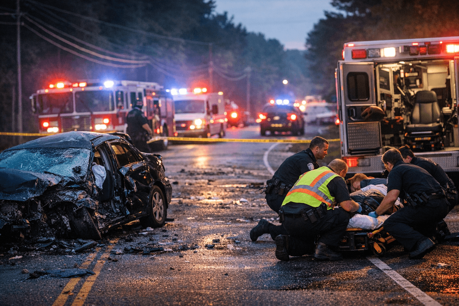 Greensboro Crash Closes Rankin Mill Road, Leaves One Seriously Injured