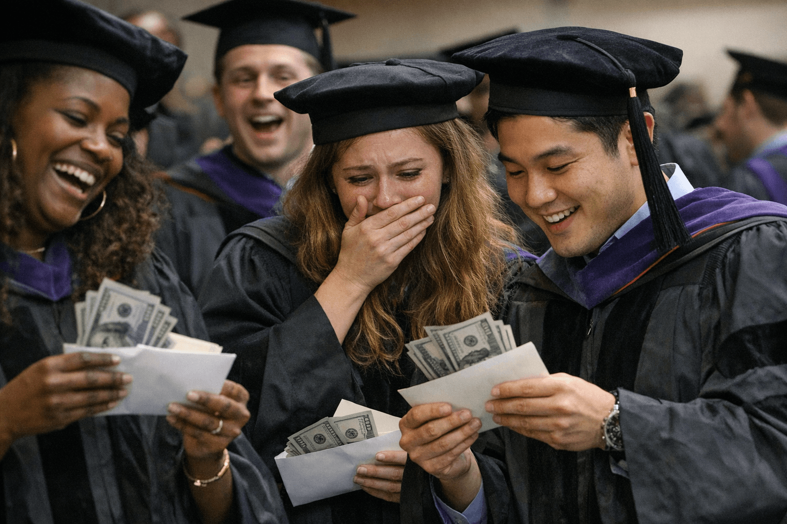 Anonymous Donors Give 154 Law Graduates $10,000 Each Before Commencement