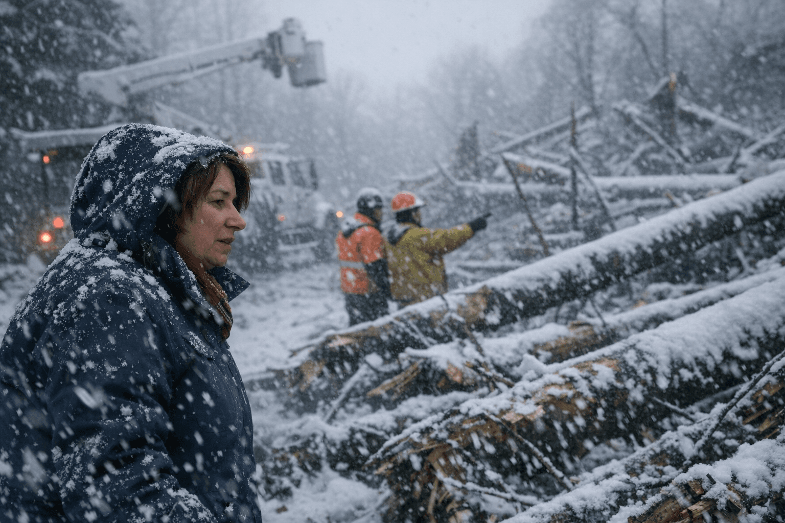 Klobuchar Returns to Bemidji Amid Blizzard to Check Storm Recovery Progress