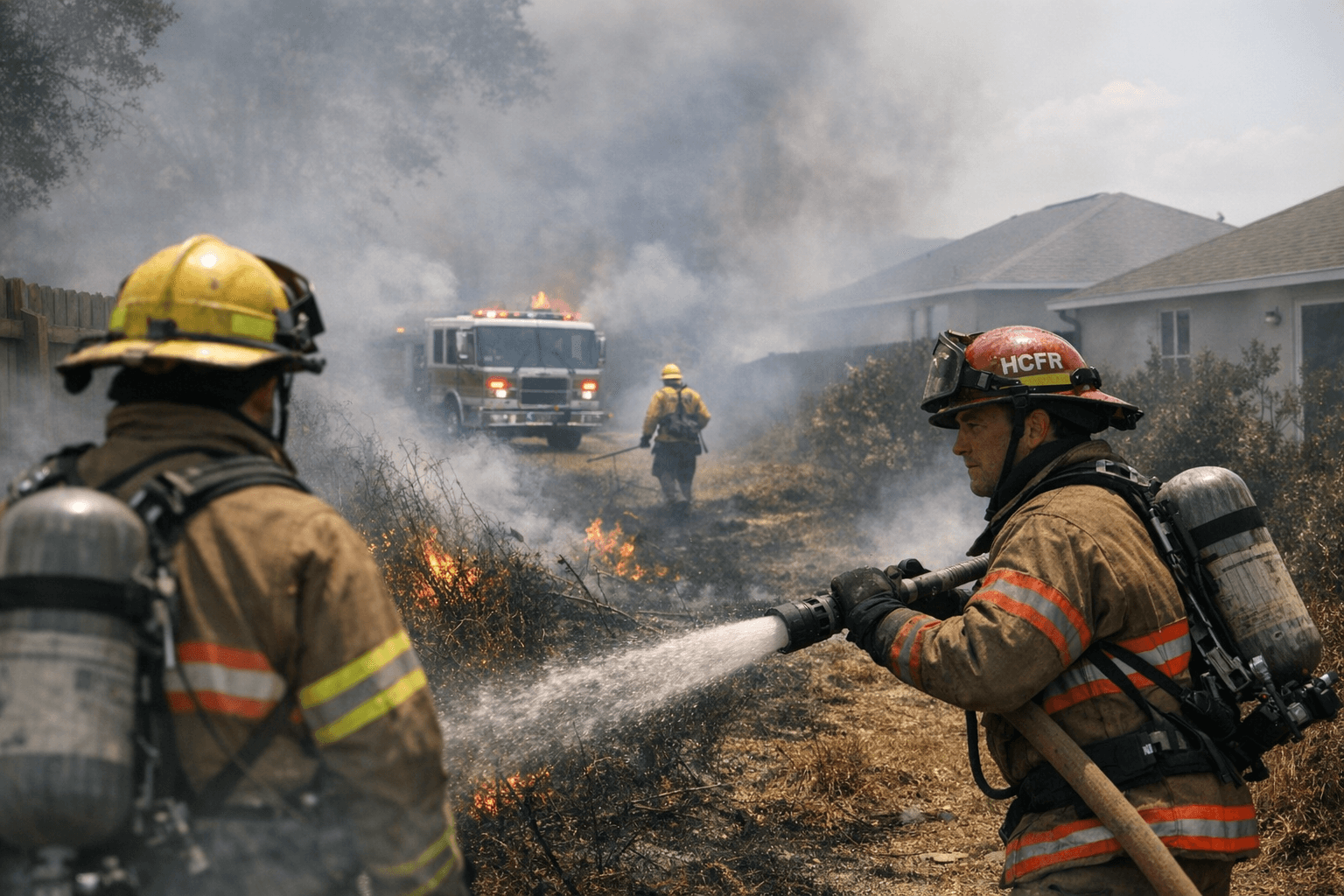 Brush Fire Near Spring Hill Homes Contained by Hernando County Fire Crews
