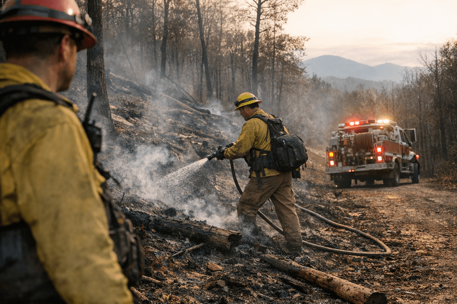 Small Buncombe County Wildfire Contained Amid Elevated Regional Fire Risk