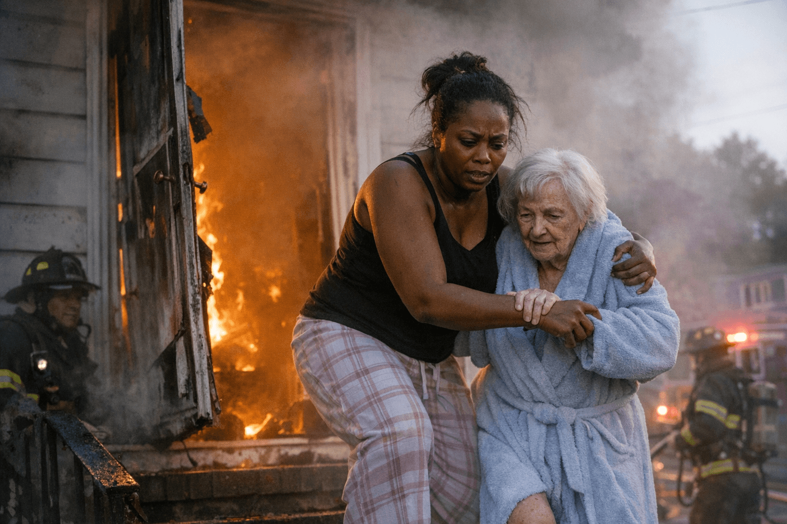 Long Island Mom Kicks Down Door, Saves Elderly Neighbor From Burning Home