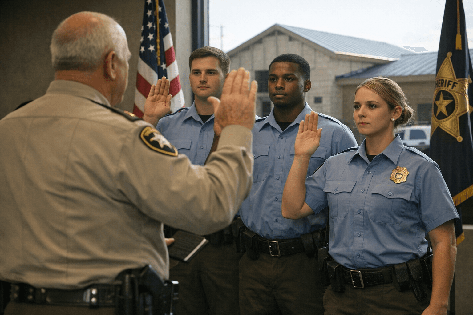 Lafayette County Sheriff Swears In New Deputies Ahead of Academy Training