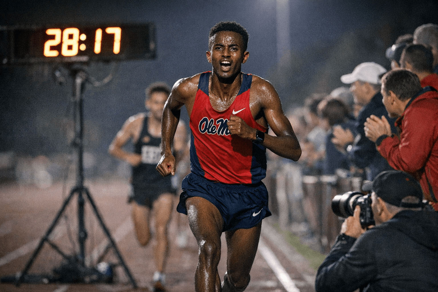 Misgina Breaks His Own Ole Miss 10K Record at Stanford Invite