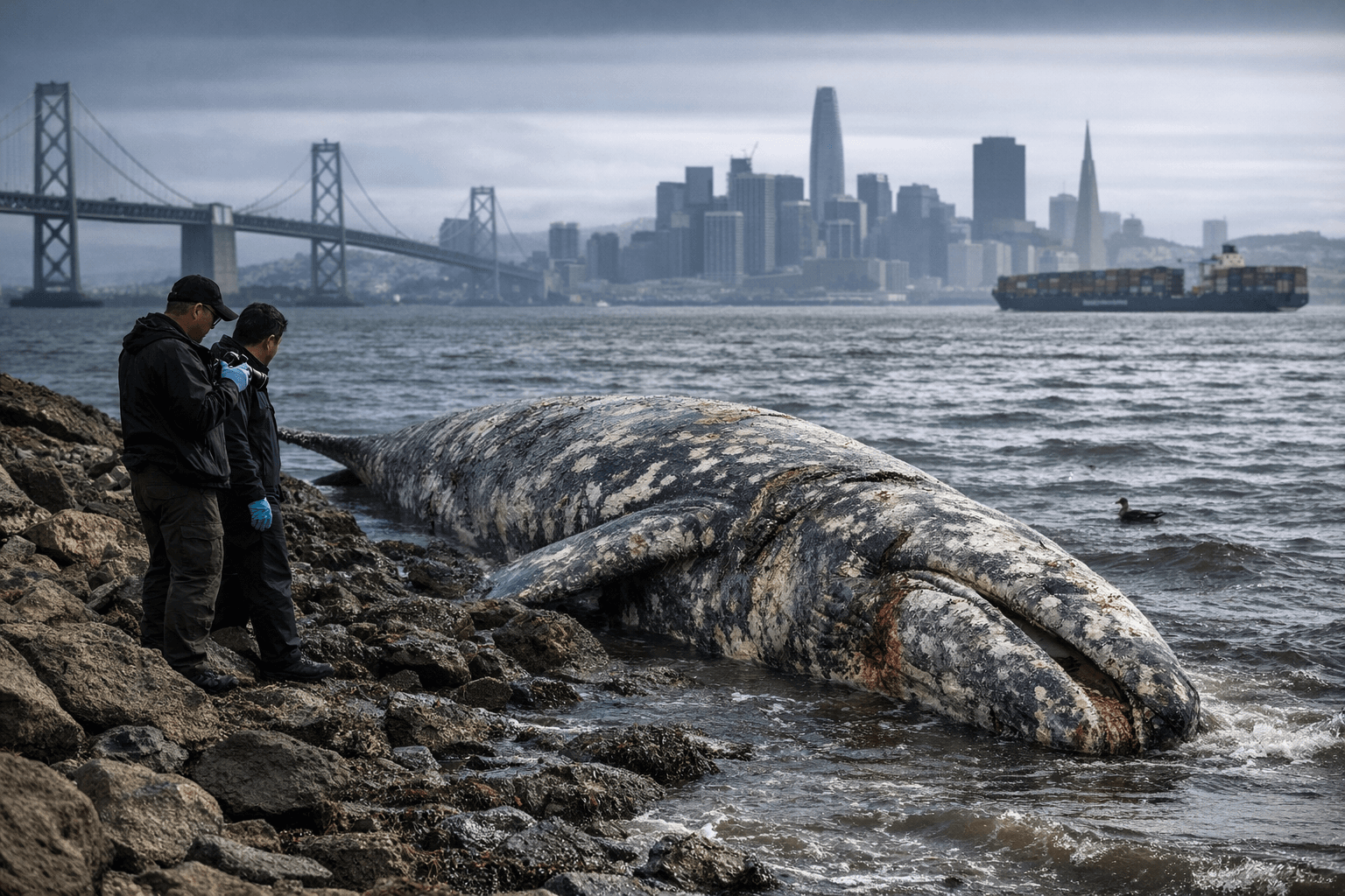Multiple Dead Gray Whales Found in San Francisco Bay, Triggering Investigation