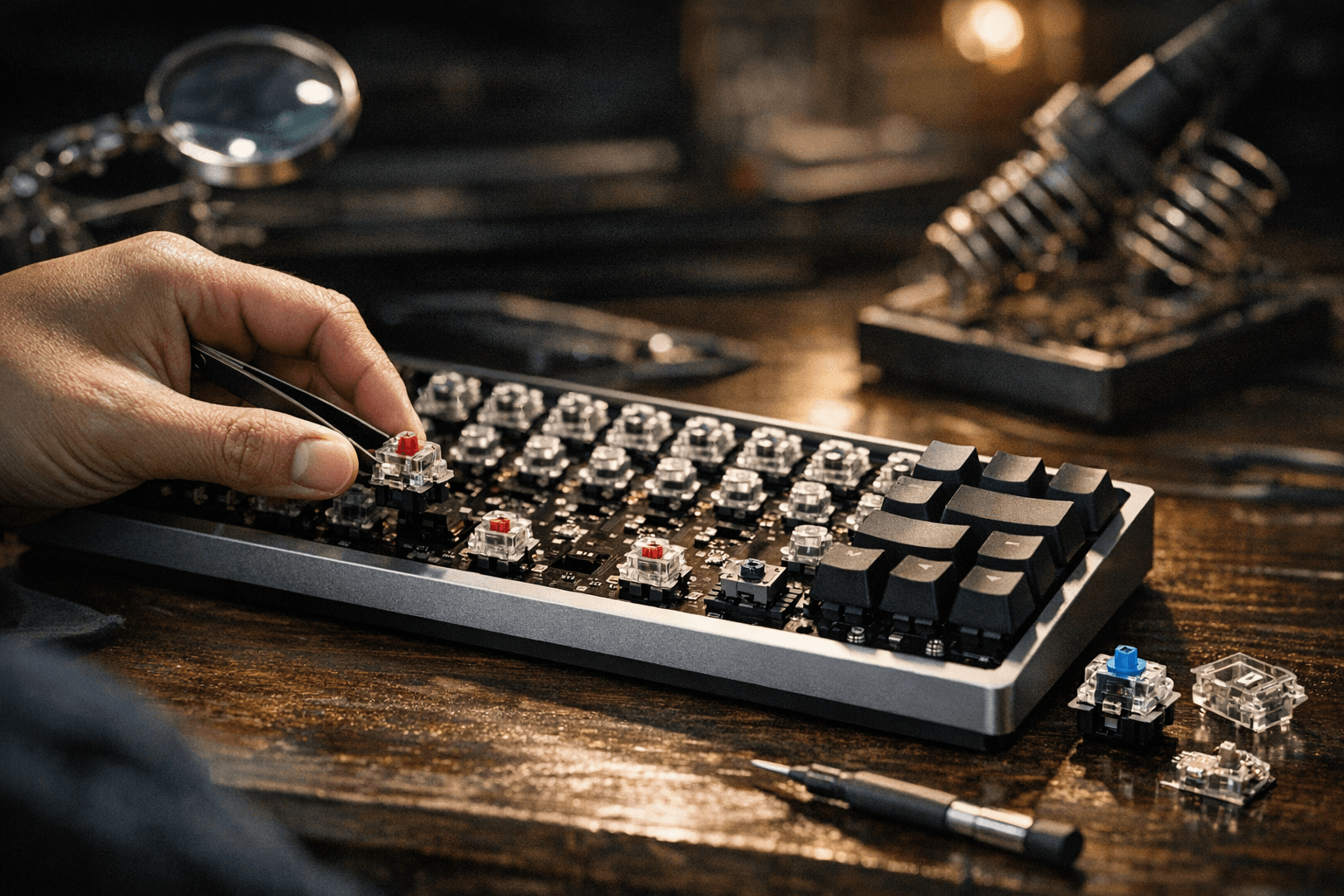 Lofree Hyzen Combines Mechanical and Magnetic Actuation in 65% Aluminum Board