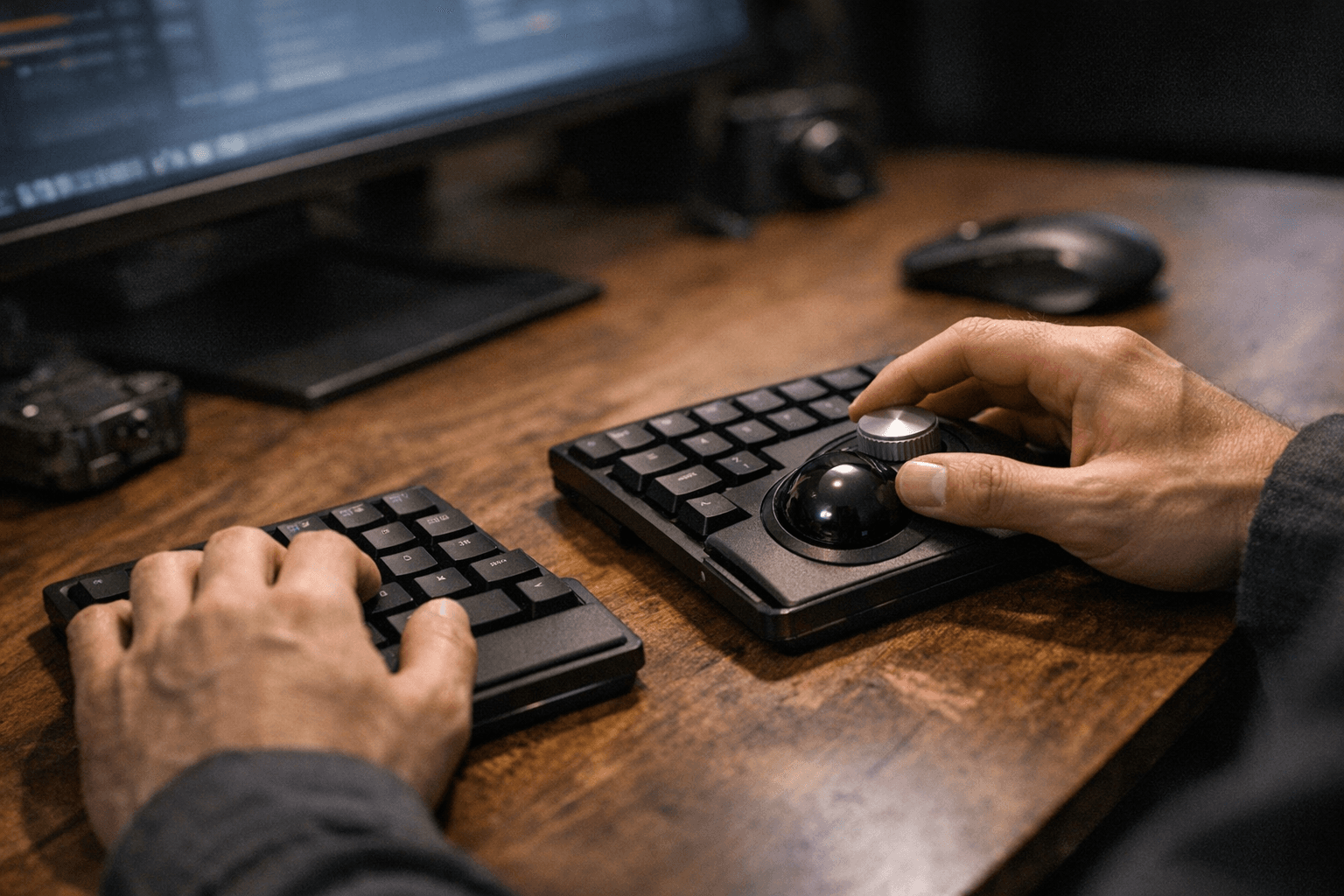 Vortex M50 Combines Split Ergo, Low-Profile Design, and Integrated Trackball