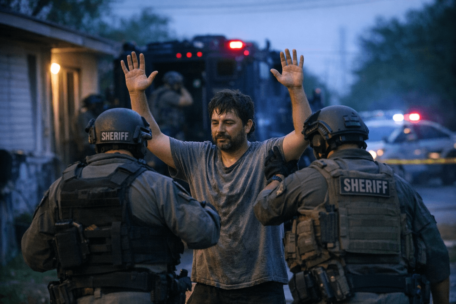 Armed Barricaded Man Surrenders Peacefully to Harris County Deputies Near Airtex