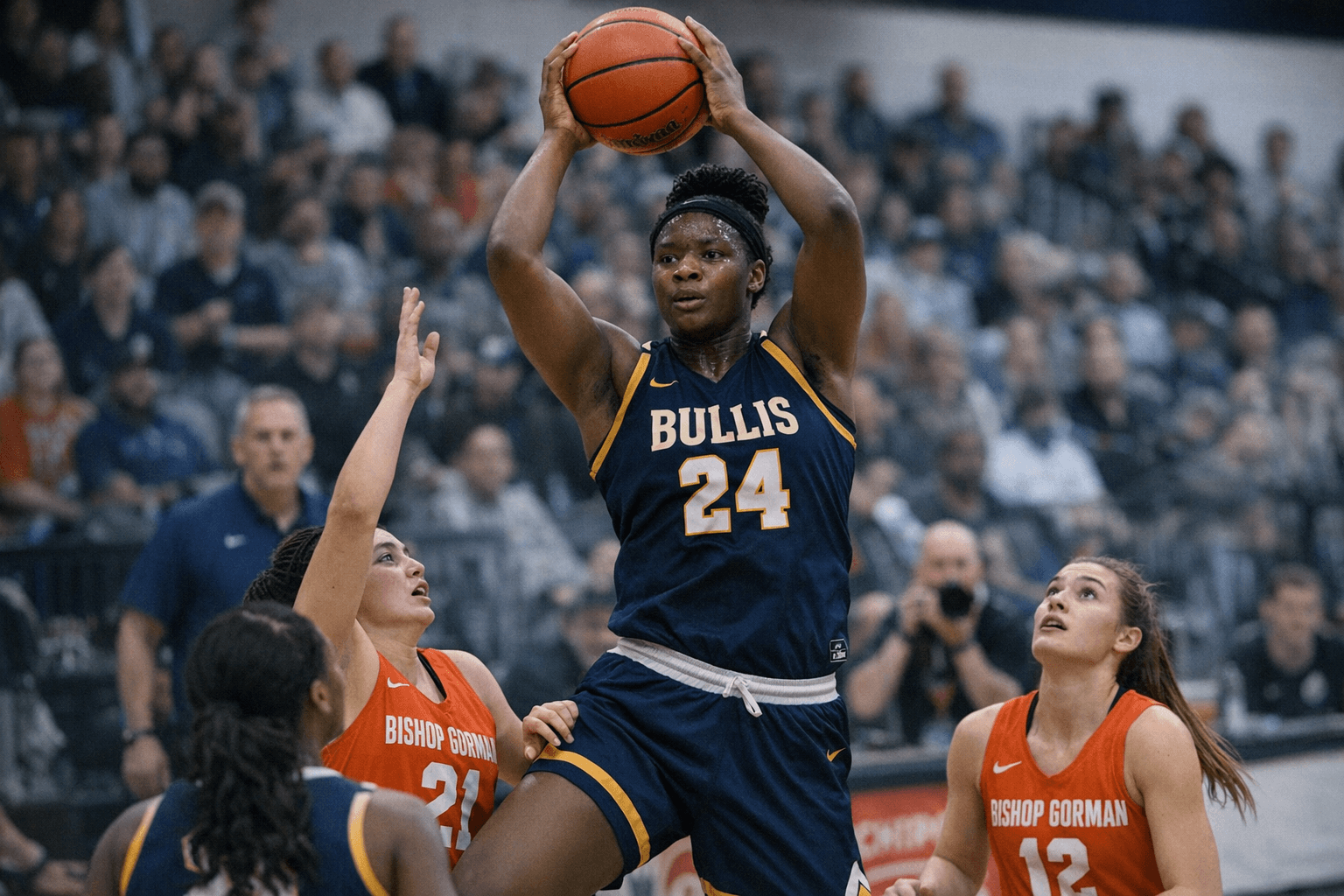Bullis Routs Bishop Gorman 72-56, Wilson Manyacka Posts 22-21 Double-Double