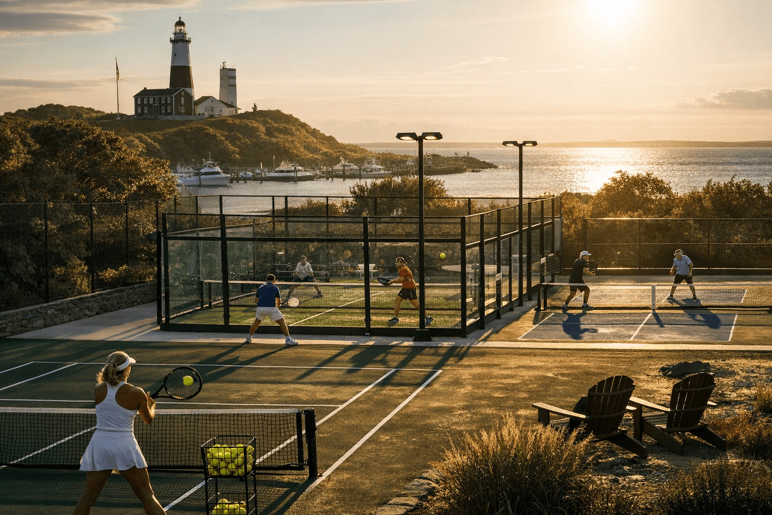 Montauk Yacht Club Opens The Courts, Adding Tennis, Padel, and Pickleball