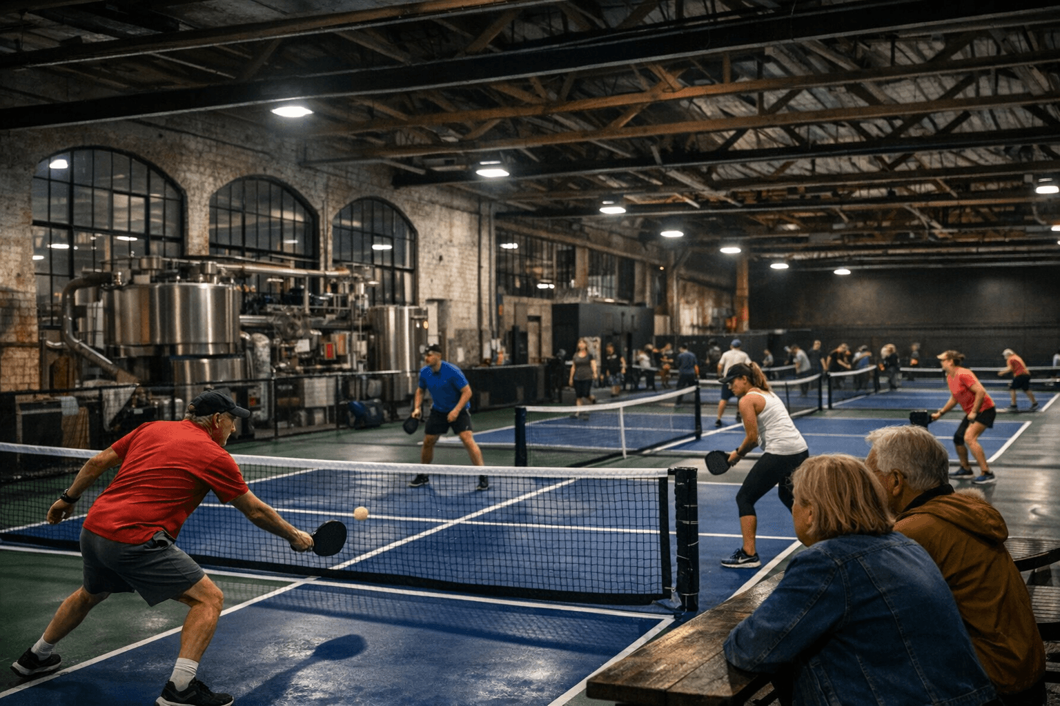 The Picklr Opens 10-Court Fremont Club Inside Former Chocolate Factory